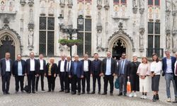 Brüksel’deki KTBB Heyeti’nden Brugge Belediyesi’ne ziyaret