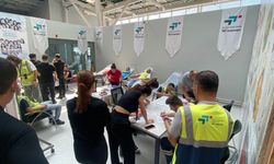 Ercan Havalimanı’nda, “Her damla kan, bir candır” sloganıyla kan bağış kampanyası düzenlendi