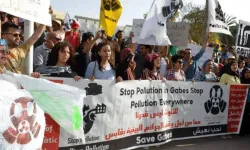 Tunus'un Gabes şehrindeki kimyasal kirlilik başkentte protesto edildi