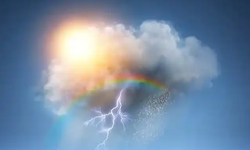 Yağmur yok, hava az bulutlu