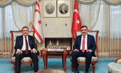 Başbakan Ünal Üstel, Ankara’da Türkiye Cumhuriyeti Cumhurbaşkanı Yardımcısı Cevdet Yılmaz ile bir araya geldi