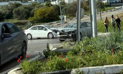 Girne Çevre Yolu’nda trafik kazası: İki araç çarpıştı