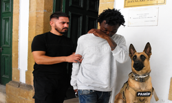 Narkotik köpeği Pamir bavuldaki uyuşturucuyu buldu!