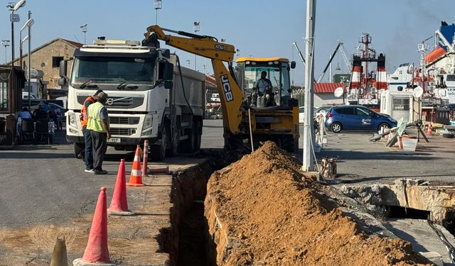 Gazimağusa Limanı’na Su Temini Projesi başladı