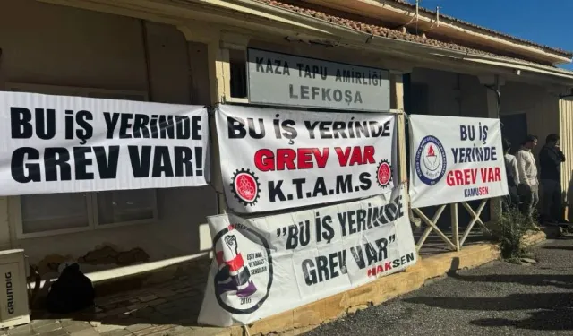 Lefkoşa Kaza Tapu Amirliği'nde bugün  tam gün grev yapılacak