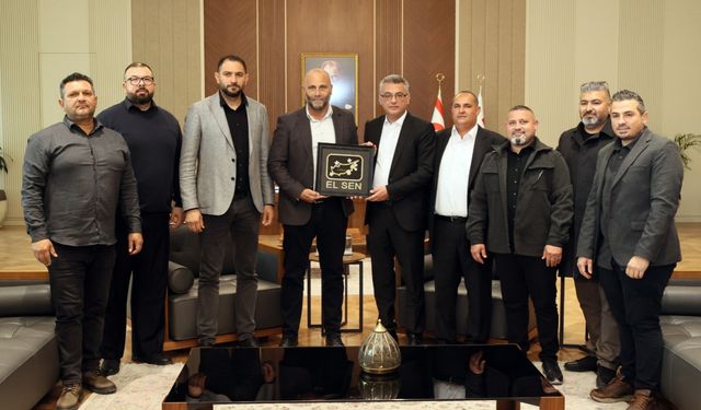 Cumhurbaşkanı Tufan Erhürman, EL-SEN yönetimini kabul etti