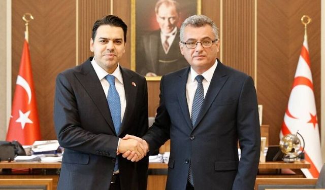 Erhürman, TİKA Başkanı Abdullah Eren’i kabul etti