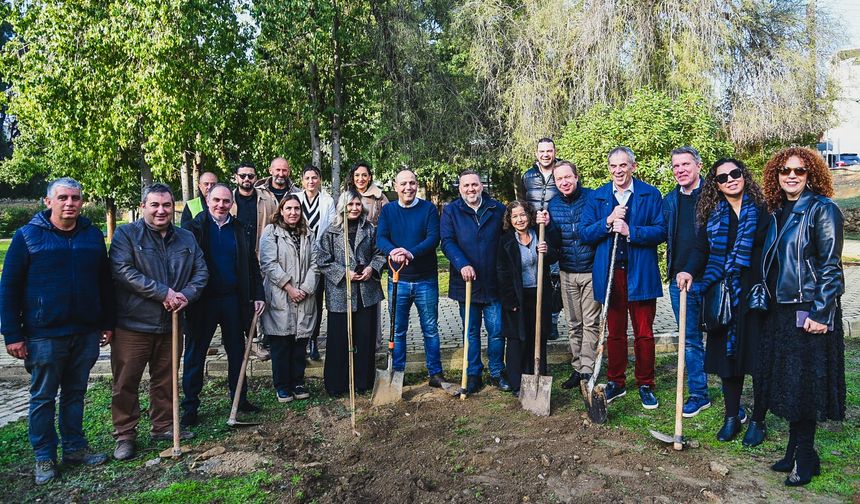 Lefkoşa Çağlayan Parkı’nda iki toplumlu ağaçlandırma çalışması yapıldı