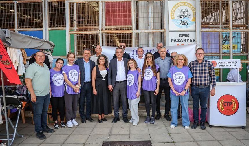 Kadınlar hem dayanışma gösterdi hem imza topladı