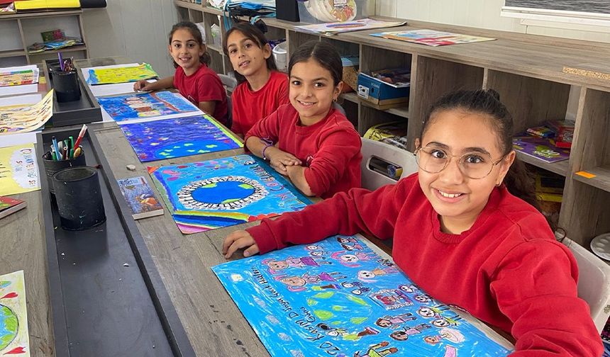 Geçitkale-Serdarlı Belediyesi Belde Okullarına Yönelik Resim Yarışması Düzenledi