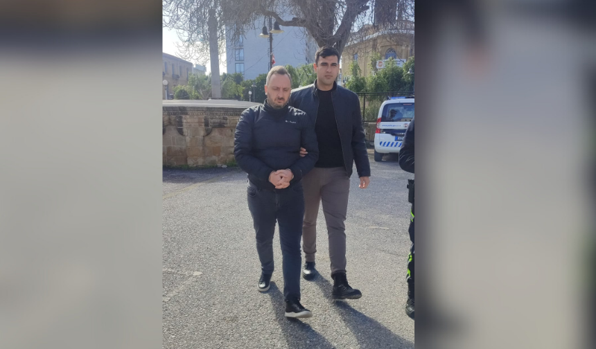 Ercan havaalanında meydana gelen "Kanunsuz Patlayıcı Madde İthal, Tasarruf Ve Taşıma" suçlarından tutuklanan zanlı Emre