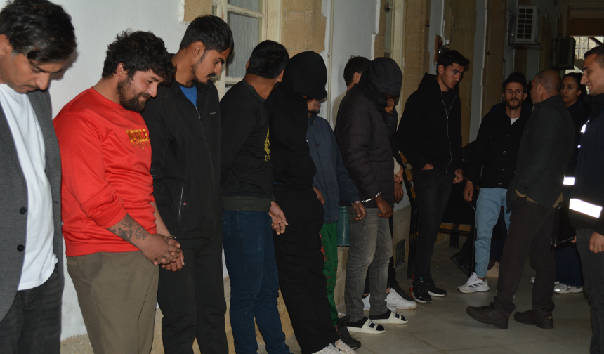 Lefkoşa, Gönyeli, Güzelyurt ve Lefke’de operasyon: 41 Kaçak tutuklandı