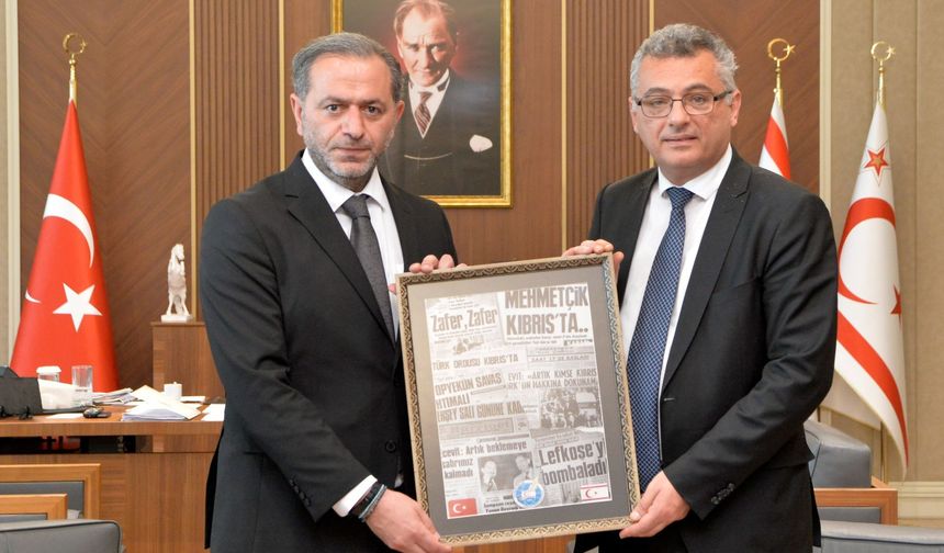 Cumhurbaşkanı Tufan Erhürman, Dış Basın Birliği heyetini kabul etti