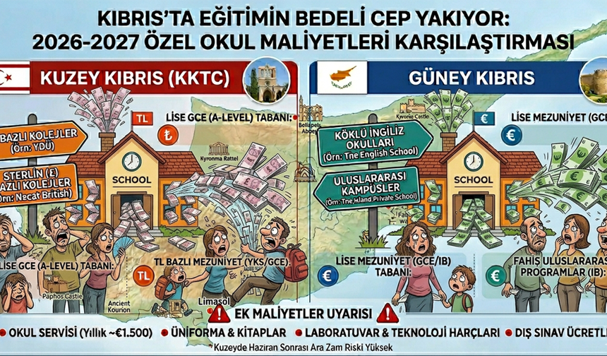 Kıbrıs’ın İki Yakasında Özel Okul Fiyatları Hangi Noktaya Ulaştı?