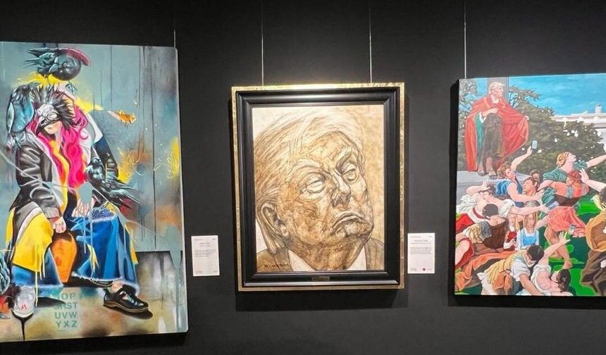 Trump’ın Portresini At Dışkısıyla Çizdi, İlk Günden Satıldı