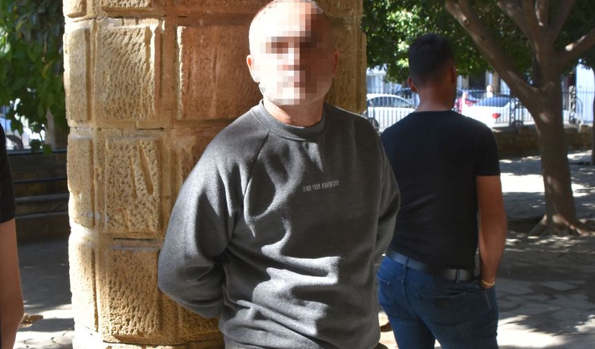 Ercan’da çantasında 15 canlı mermi bulundu