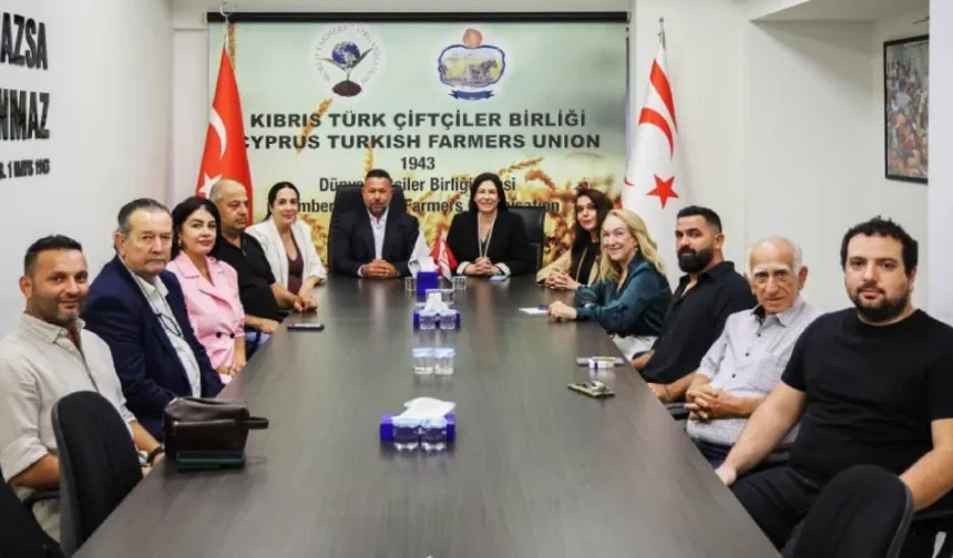CTP, Çiftçiler Birliği'ni ziyaret etti: Tarımın sorunları görüşüldü