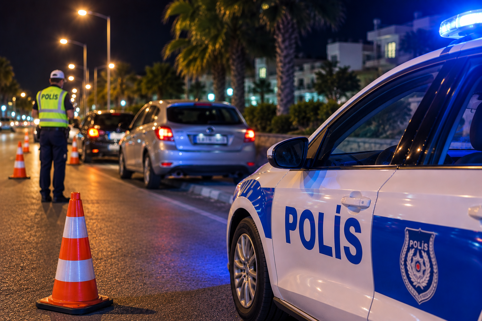 Girne’de alkollü sürücü park halindeki araca çarptı